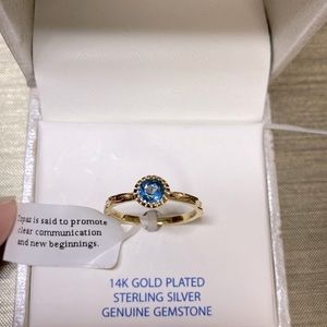 BRAND NEW Shivam 14k gold plated & sterling silver ring size 7🤩 Box included🎁